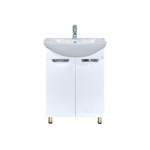 Лаванда - 50 Тумба прямая белая / раковина