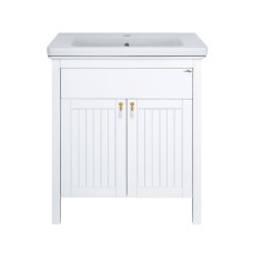 Адель - 70 Тумба с 1 ящ. белая эмаль / раковина