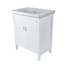 Адель - 70 Тумба с 1 ящ. белая эмаль / раковина