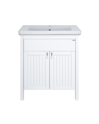 Адель - 60 Тумба с 1 ящ. белая эмаль / раковина