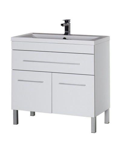 Тумба под раковину Aquanet Верона 100 182710 1 ящик 2 дверцы Белая