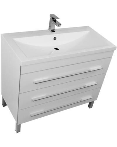 Тумба под раковину Aquanet Верона 100 178471 3 ящика Белая