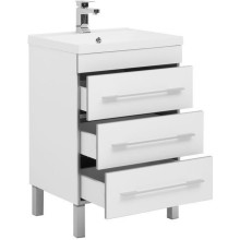 Тумба под раковину Aquanet Верона 58 178253 3 ящика Белая