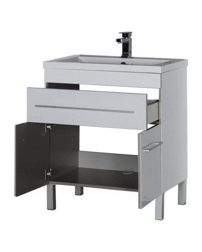 Тумба под раковину Aquanet Верона 75 182706 1 ящик 2 дверцы Белая