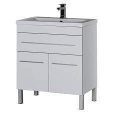 Тумба под раковину Aquanet Верона 75 182706 1 ящик 2 дверцы Белая