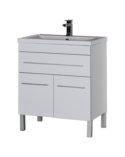 Тумба под раковину Aquanet Верона 75 182706 1 ящик 2 дверцы Белая