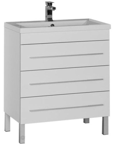 Тумба под раковину Aquanet Верона 75 178254 3 ящика Белая
