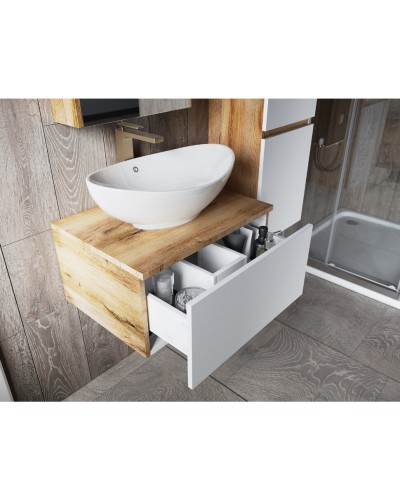 Ива - 60 Тумба подвесная комбинированная 1 ящ. / раковина