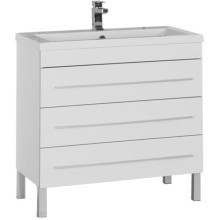 Тумба под раковину Aquanet Верона 90 178470 3 ящика Белая