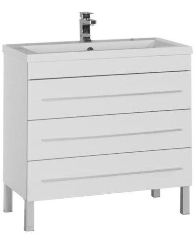Тумба под раковину Aquanet Верона 90 178470 3 ящика Белая