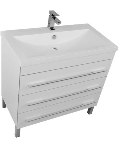 Тумба под раковину Aquanet Верона 90 178470 3 ящика Белая
