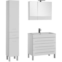 Тумба под раковину Aquanet Верона 90 178470 3 ящика Белая