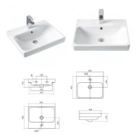 Адриана - 55 Тумба подвесная с 2 ящ. / раковина