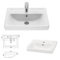 Венера - 55 Тумба с 2 ящ. комбинированная / раковина