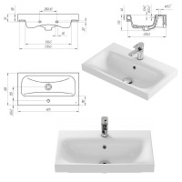 Крафт - 60 Тумба напольная 1 дв. / раковина