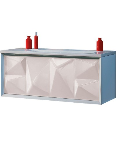 Тумба под раковину Marka One Romb 90П У67847 подвесная White