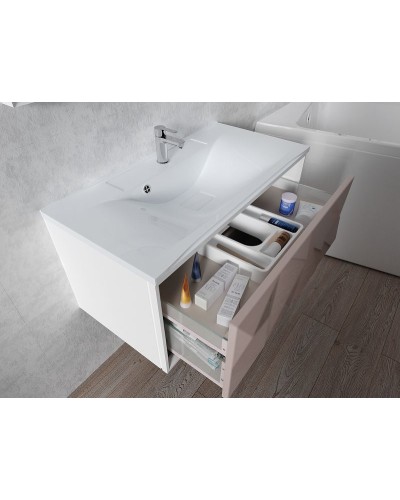 Тумба под раковину Marka One Romb 90П У67847 подвесная White