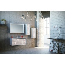 Тумба под раковину Marka One Romb 90П У67847 подвесная White