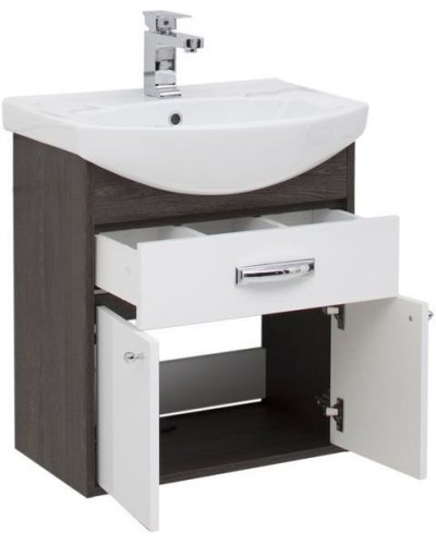 Тумба под раковину Aquanet Грейс 60 198374 подвесная с ящиком Дуб кантенбери