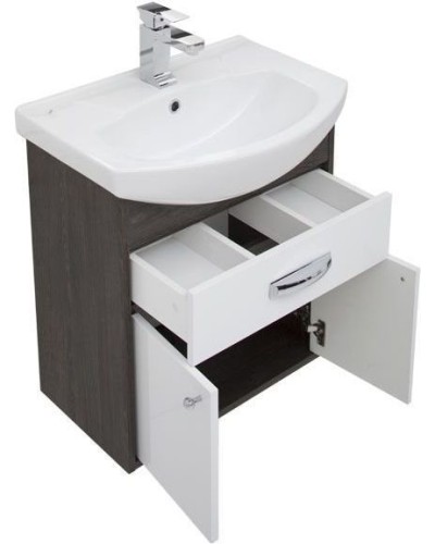 Тумба под раковину Aquanet Грейс 60 198374 подвесная с ящиком Дуб кантенбери
