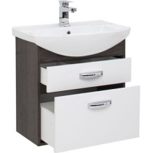 Тумба под раковину Aquanet Грейс 65 198378 подвесная 2 ящика Дуб кантенбери