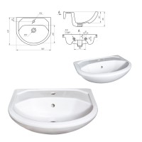 Элегия - 55 Тумба напольная / раковина