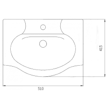 Элегия - 55 Тумба напольная / раковина