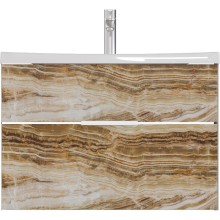 Тумба с раковиной Marka One Idalgo 75П У72783 подвесная Onyx