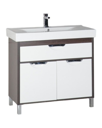 Тумба под раковину Aquanet Гретта 90 177068 Венге Белая