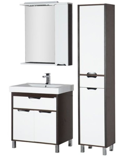 Тумба под раковину Aquanet Гретта 90 177068 Венге Белая