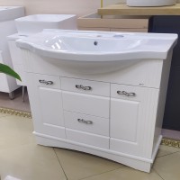 Эльбрус - 90 Тумба белая эмаль / раковина