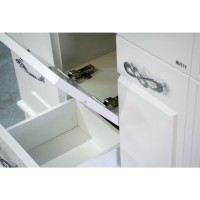 Эльбрус - 90 Тумба белая эмаль / раковина