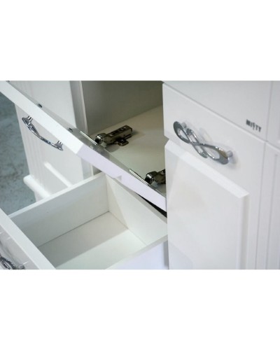 Эльбрус - 90 Тумба белая эмаль / раковина