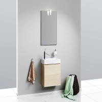 Тумба под раковину Aqwella Леон 40 Ln-MP.01.04/DS подвесная Дуб сонома