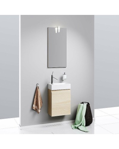 Тумба под раковину Aqwella Леон 40 Ln-MP.01.04/DS подвесная Дуб сонома
