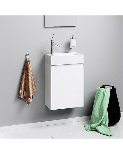 Тумба под раковину Aqwella Леон 40 Ln-MP.01.04/W подвесная Белая