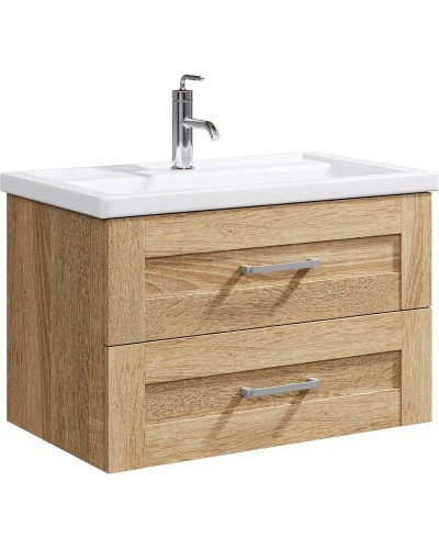 Тумба под раковину Aqwella Фостер 80 FOS01082DS подвесная Дуб сонома