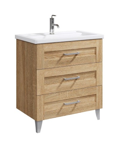 Тумба под раковину Aqwella Фостер 80 FOS01083DS Дуб сонома