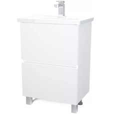 Тумба под раковину 1MarKa Aris 60 У76053 Белая глянцевая