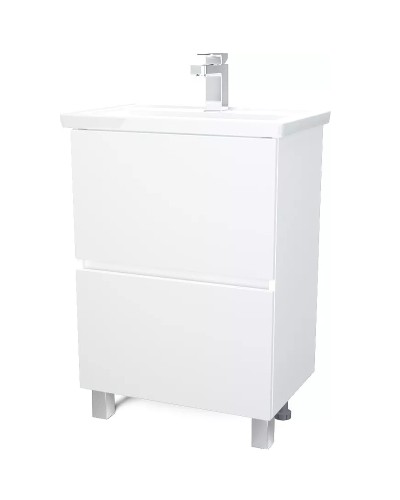 Тумба под раковину 1MarKa Aris 60 У76053 Белая глянцевая
