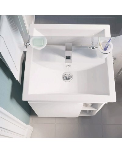 Тумба под раковину 1MarKa Nuvo 60 У76055 Белая глянцевая