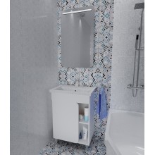 Тумба под раковину 1MarKa Nuvo 60 У76055 Белая глянцевая