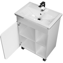 Тумба под раковину 1MarKa Nuvo 60 У76055 Белая глянцевая