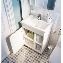 Тумба под раковину 1MarKa Nuvo 70 У76056 Белая глянцевая