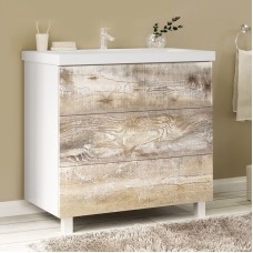 Тумба под раковину Marka One Mix 80Н Push Бетон