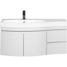 Тумба под раковину Aquanet Опера 115 169613 подвесная 2 дверцы 2 ящика L Белая