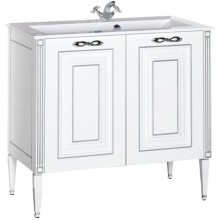 Тумба под раковину Aquanet Паола 90 181762 Белая серебро