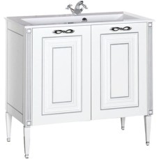 Тумба под раковину Aquanet Паола 90 181762 Белая серебро