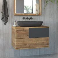 Коломбо - 80 Тумба подвесная 2 ящ. с отталк. / раковина