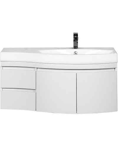 Тумба под раковину Aquanet Опера 115 R 169654 подвесная 2 дверцы 2 ящика Белая